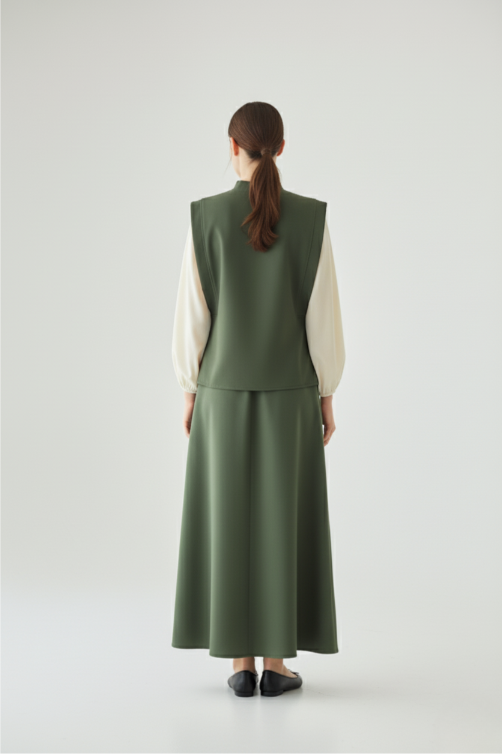 Harvest Harmony Modest Skirt Set | Green