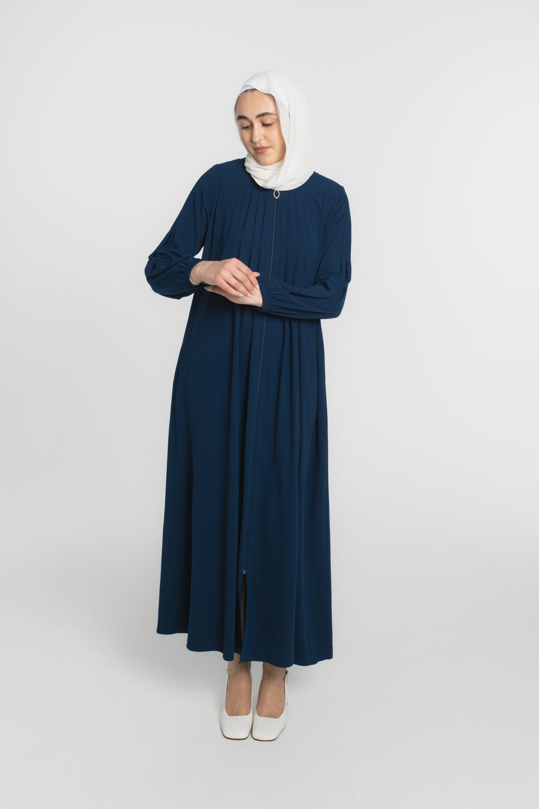 Midnight Flow Modest Abaya | Prussian Blue