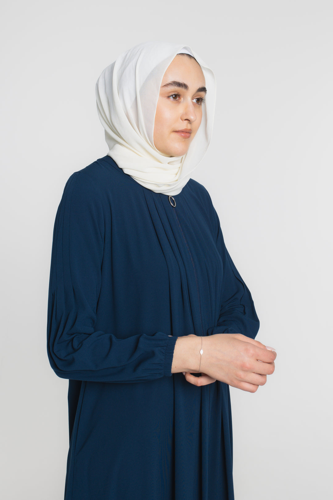 Midnight Flow Modest Abaya | Prussian Blue