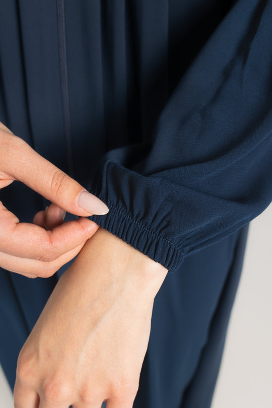 Midnight Flow Modest Abaya | Prussian Blue
