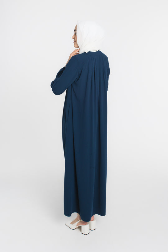 Midnight Flow Modest Abaya | Prussian Blue