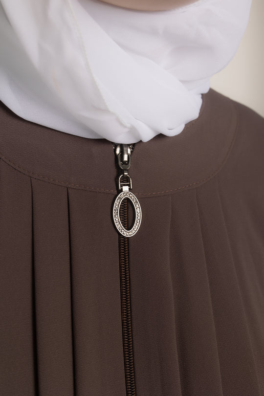 Midnight Flow Modest Abaya | Brown