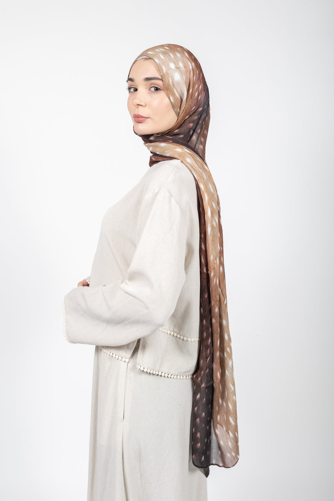 Printed Modal Hijab | Gazelle print
