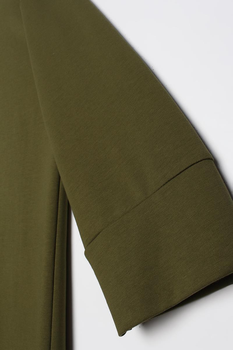 Sara Modest Hooded Chic Maxi Dress | Dark Green