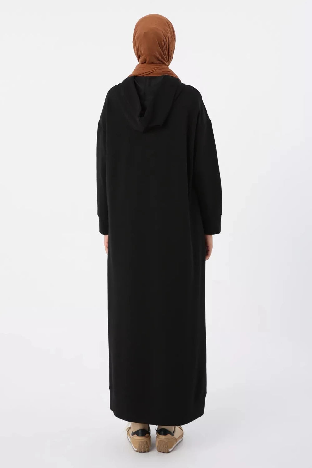 Sara Modest Hooded Chic Maxi Dress | Dana Fashion