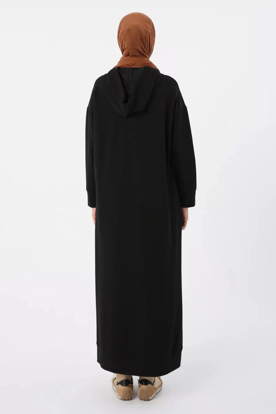 Sara Modest Hooded Chic Maxi Dress | Dana Fashion