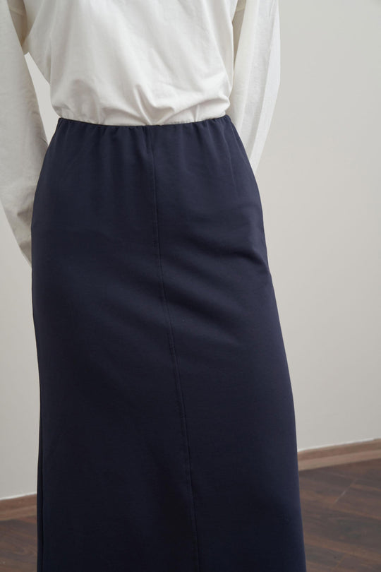 Veronica Maxi Modest Skirt | Navy