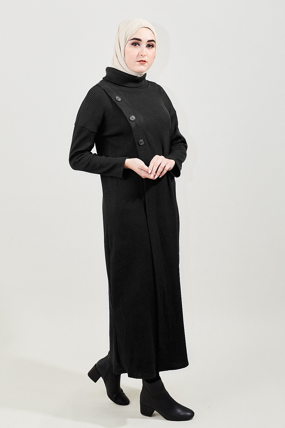 Tabia Modest Ribbed Cardigan | Dana Fashion