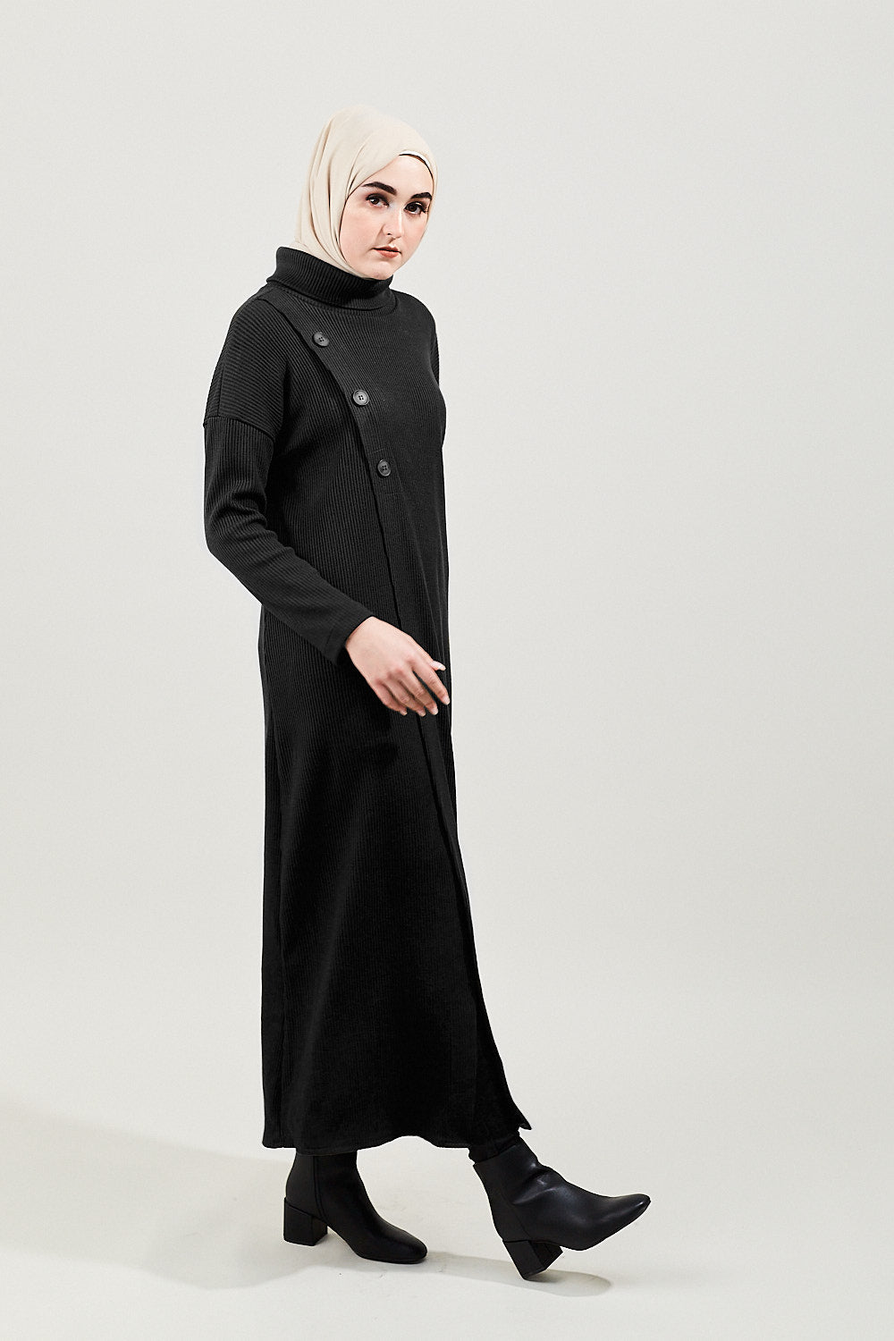 Tabia Modest Ribbed Cardigan | Dana Fashion