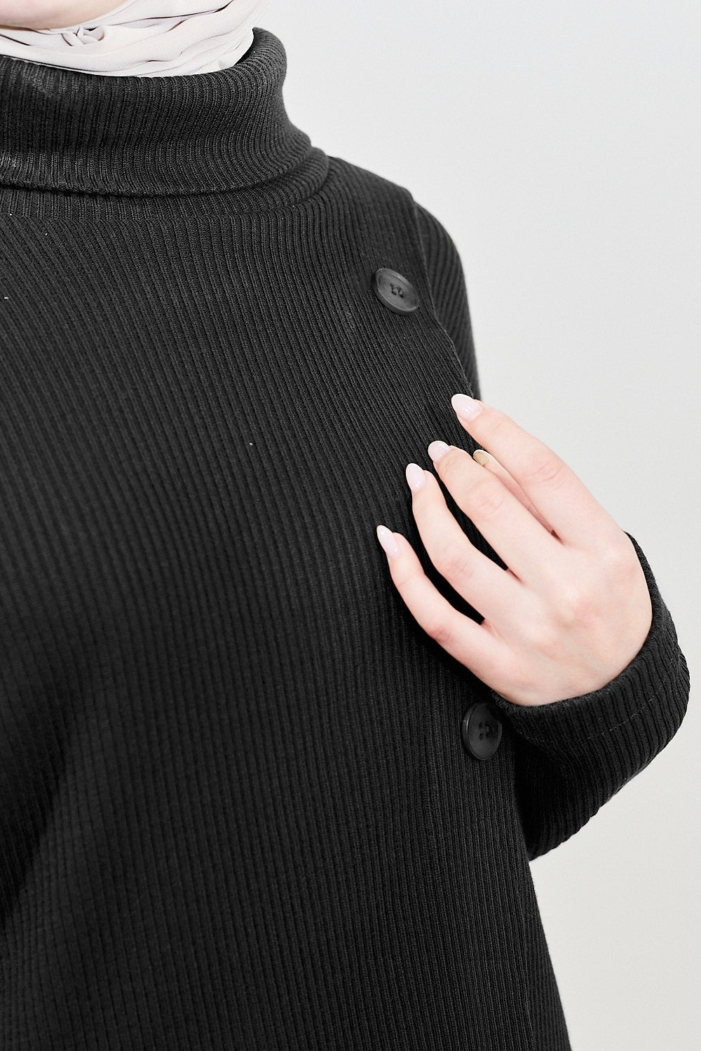 Tabia Modest Ribbed Cardigan | Dana Fashion