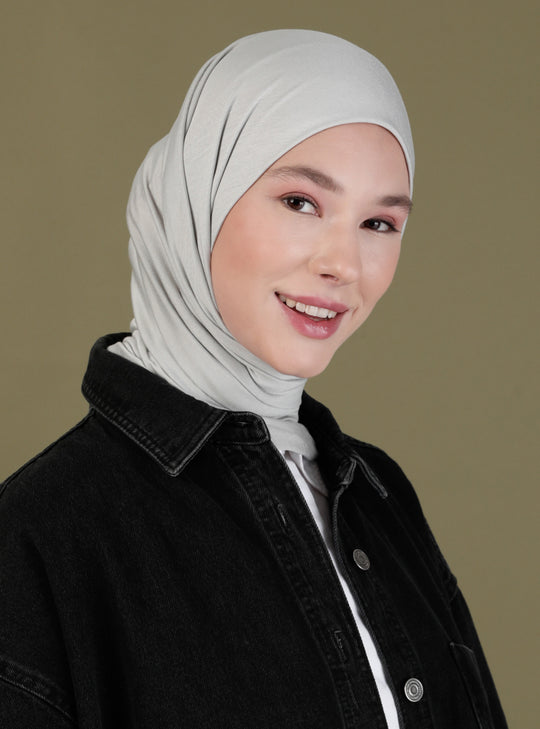 Instant Jersey Scarf | Light Grey