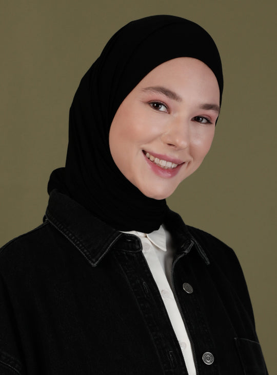 Instant Jersey Scarf | Black