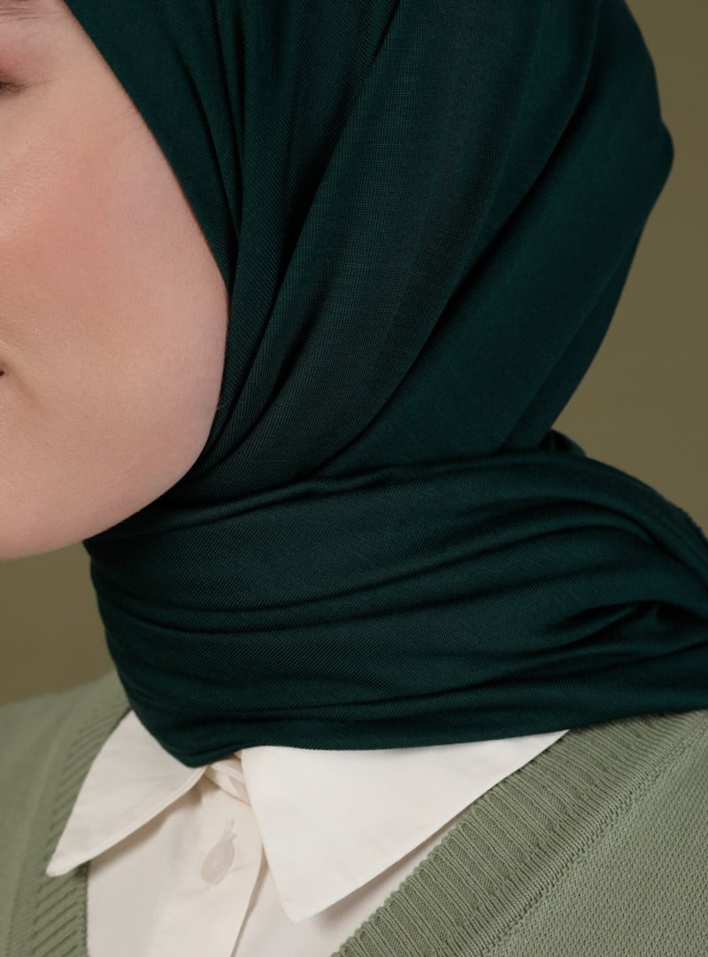 Instant Jersey Scarf | Dark Green