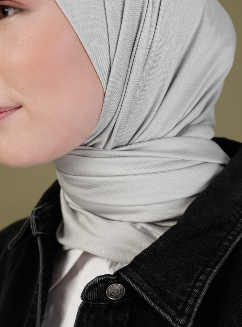 Instant Jersey Scarf | Light Grey