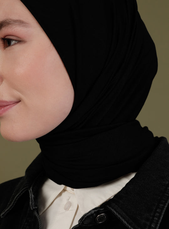 Instant Jersey Scarf | Black