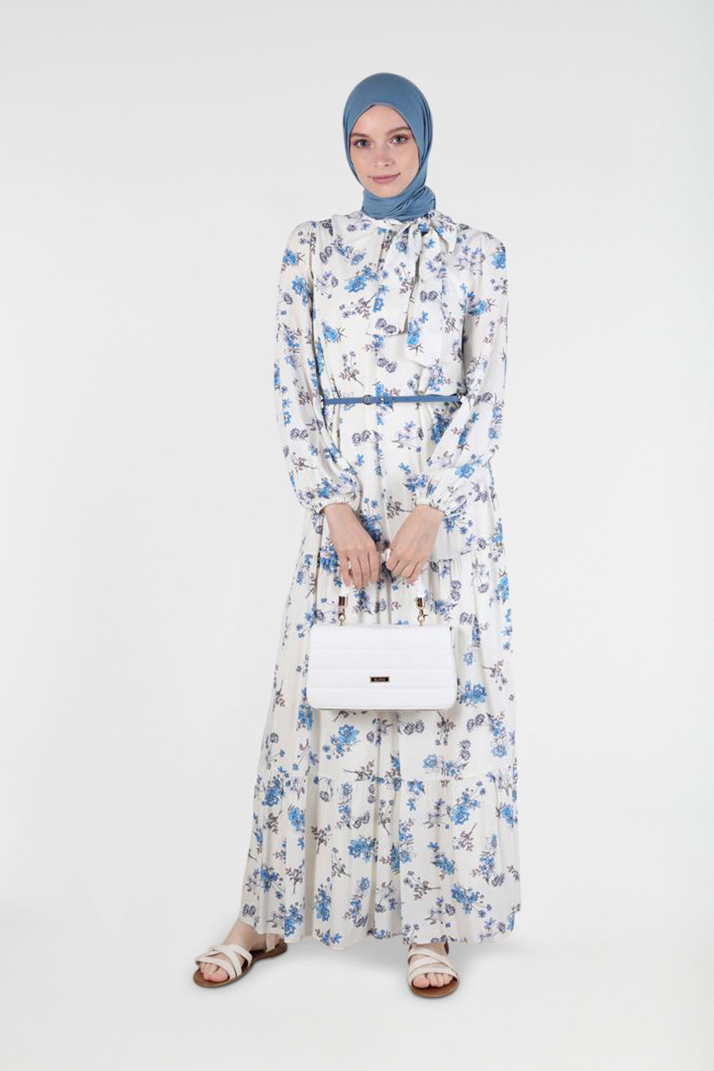 Floral Print Modest Maxi Dress | Dana Fashion