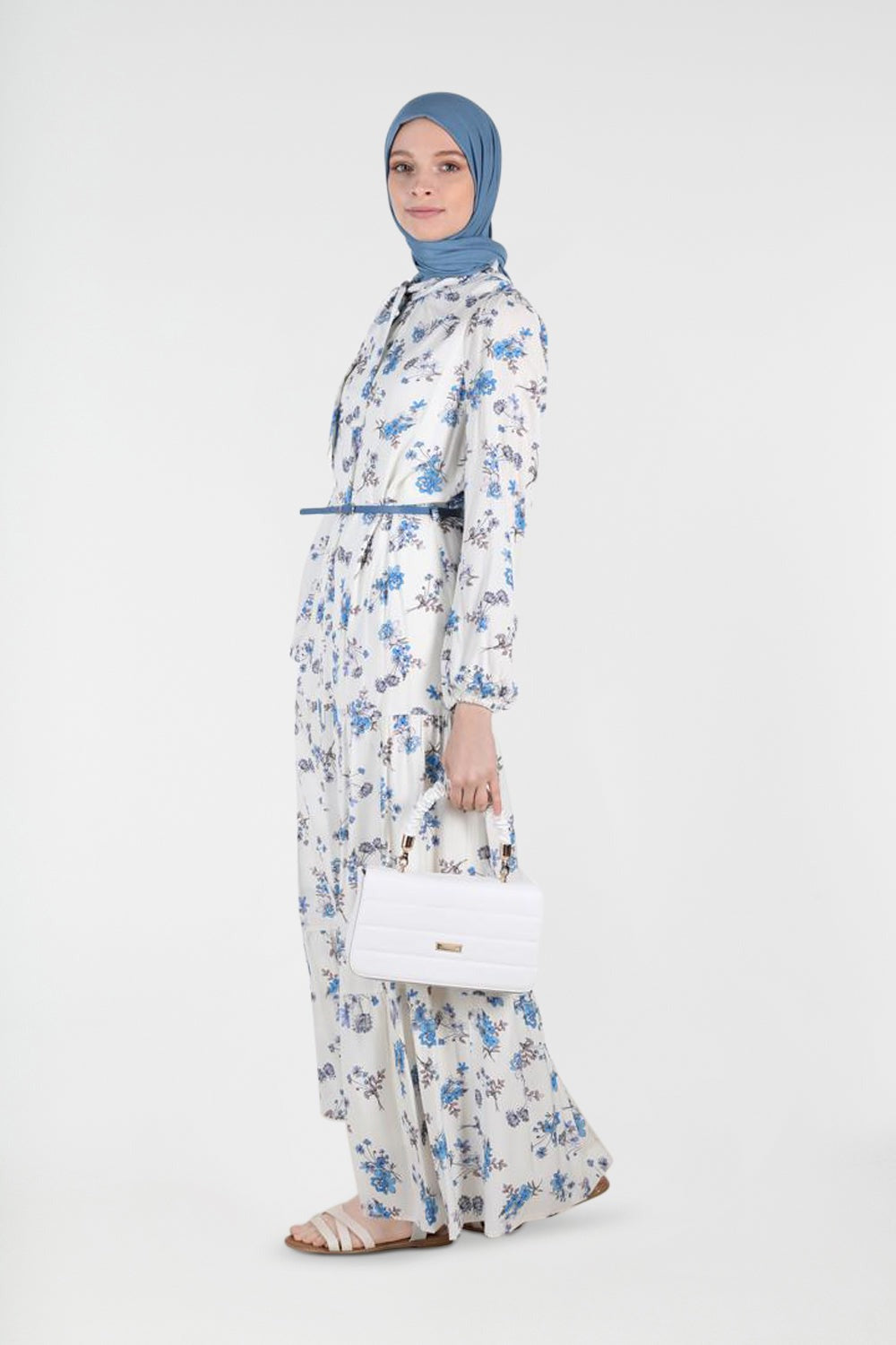 Floral Print Modest Maxi Dress | Dana Fashion