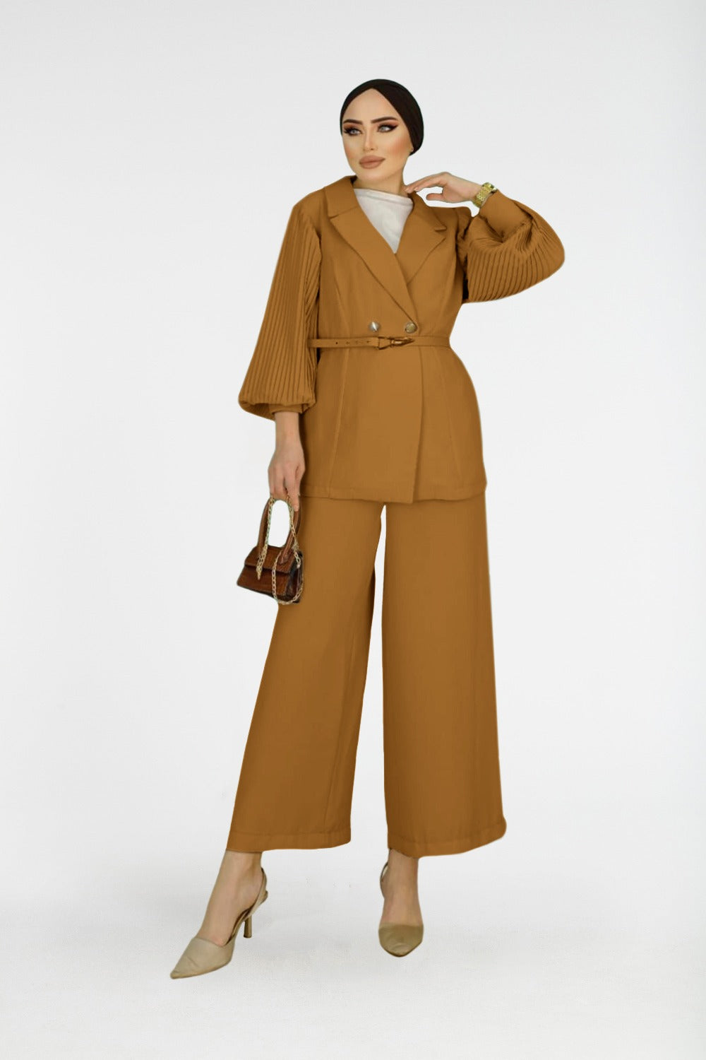 Siina Modest Pant Set | Ochre