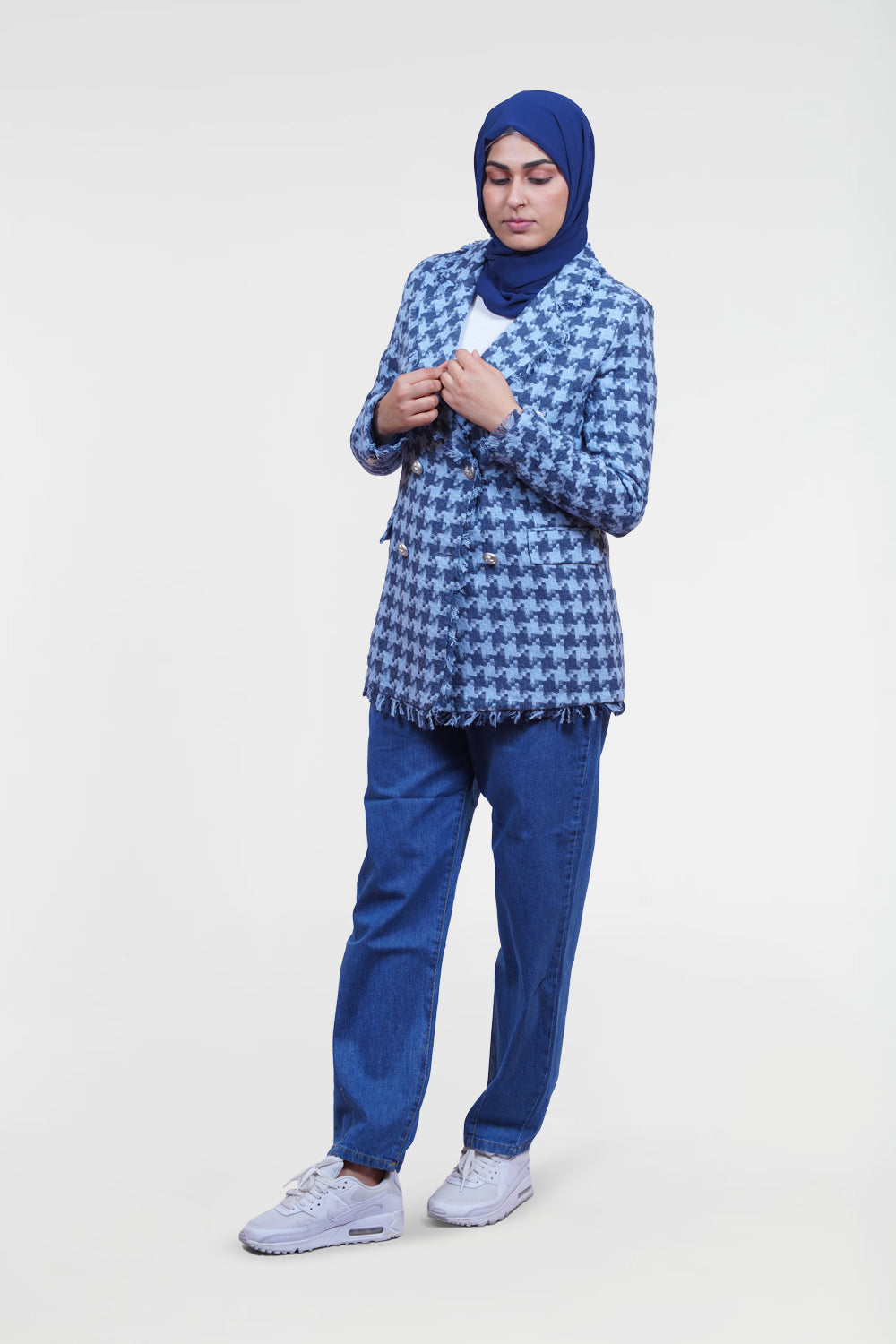 Hana Houndstooth Blazer