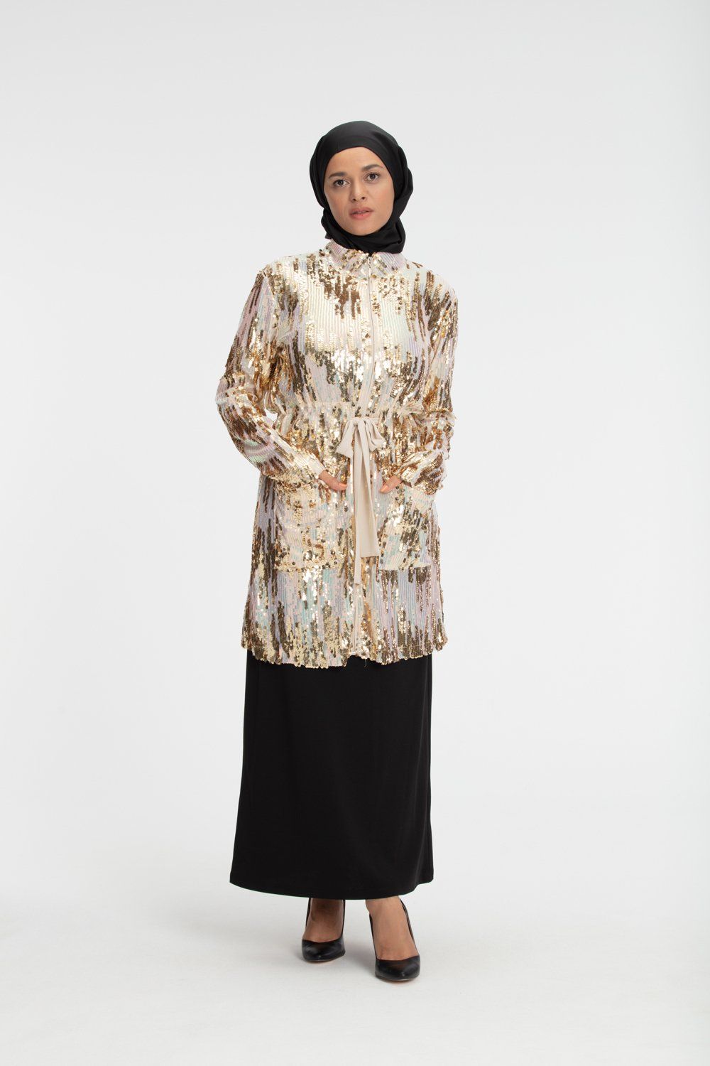 ‘AATIFA’ Sequin Top | Gold Top Dana Fashion 