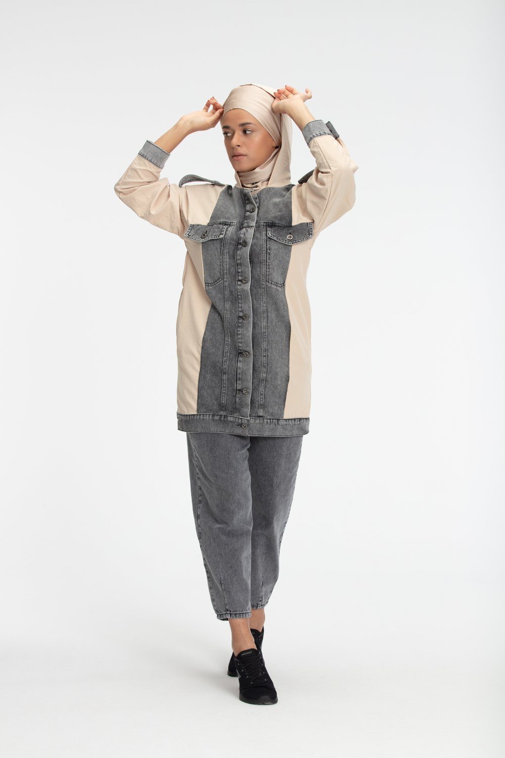 ‘AZAMIN’ Denim Set | Blush Two-piece sets Dana Fashion 