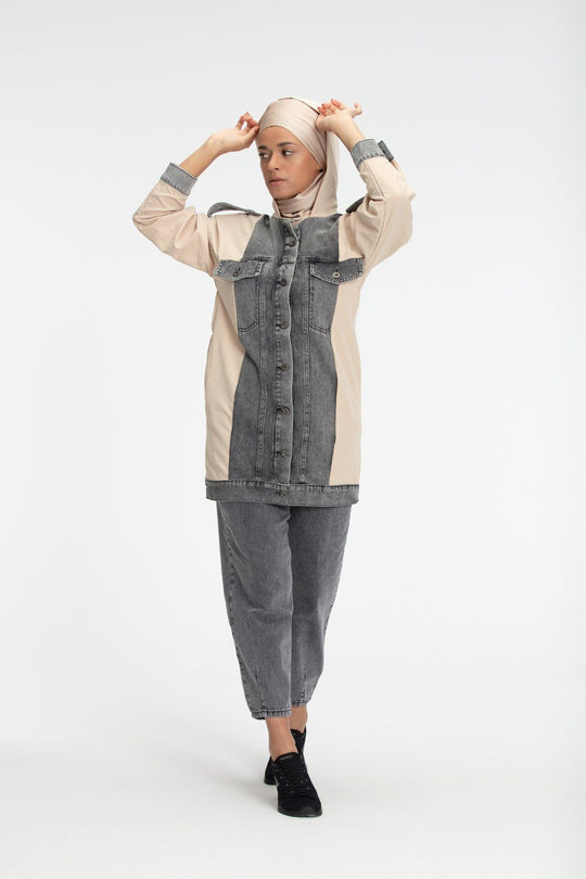 ‘AZAMIN’ Denim Set | Blush Two-piece sets Dana Fashion 