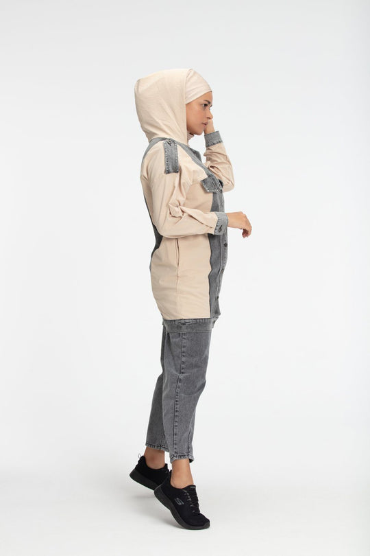 ‘AZAMIN’ Denim Set | Blush Two-piece sets Dana Fashion 