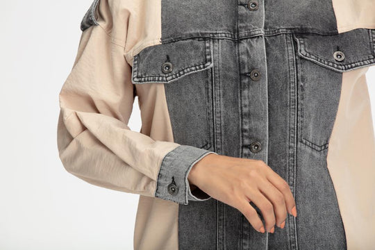 ‘AZAMIN’ Denim Set | Blush Two-piece sets Dana Fashion 