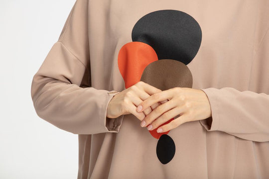 ‘BISMA’ Circle Top | Beige Top Dana Fashion 