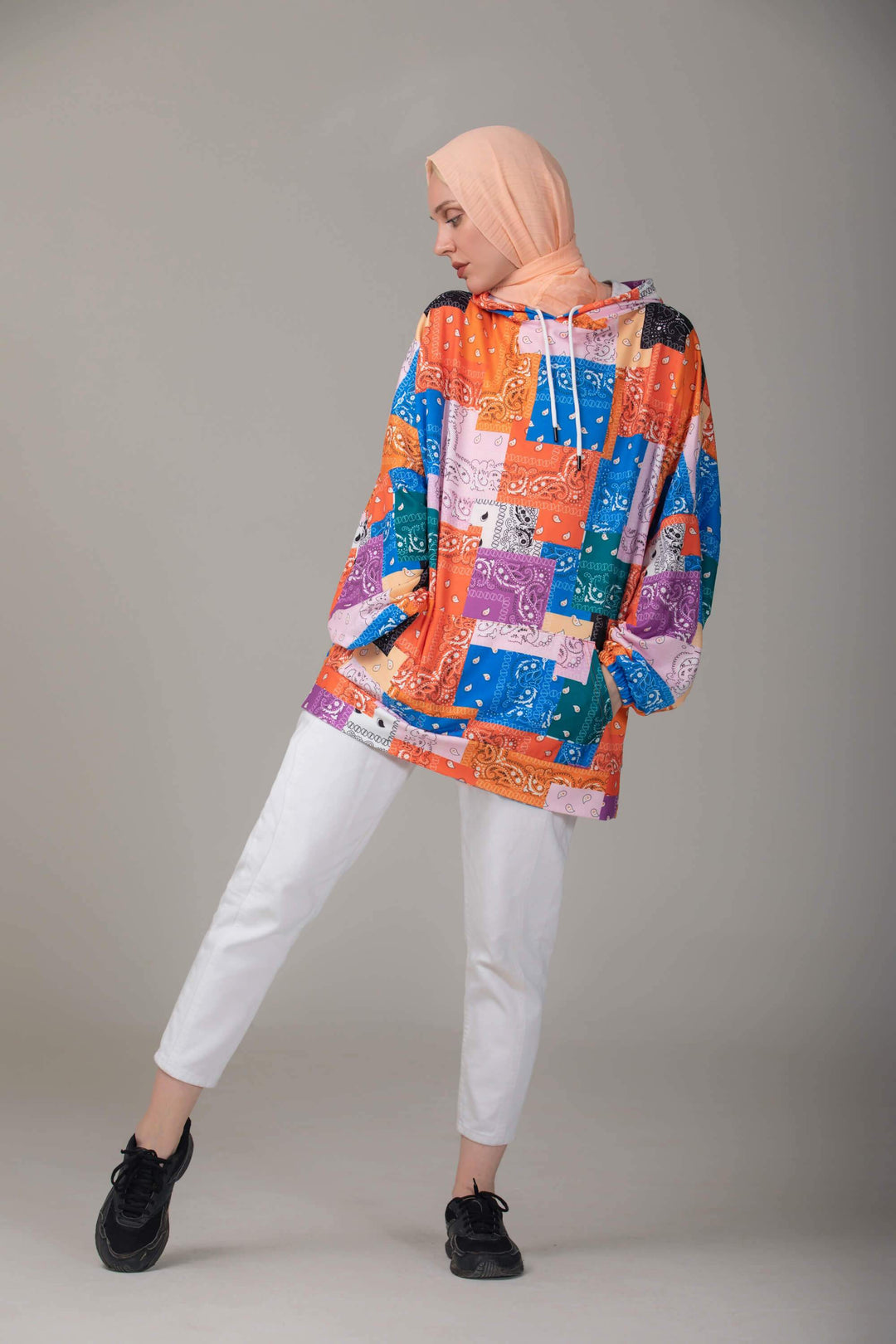 ‘Eliza’ Oversized Hoodie Top Dana Fashion STD 