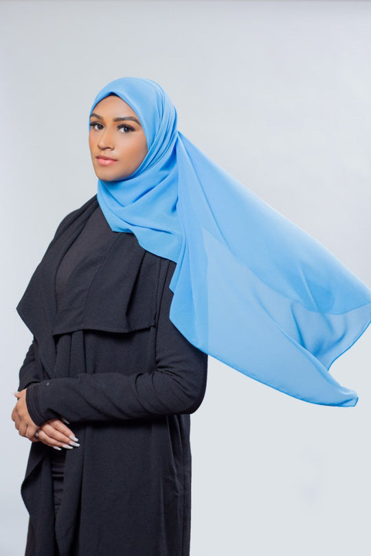 Everyday Chiffon Hijab | Light Blue Hijab Dana Fashion 