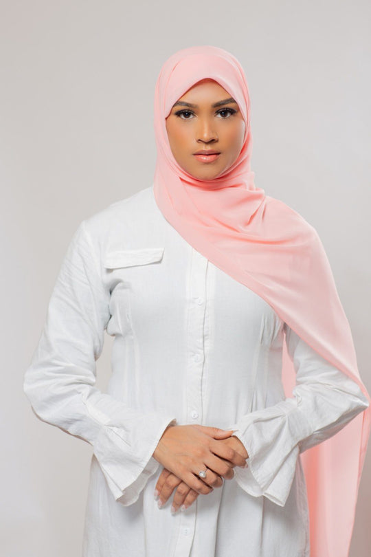 Everyday Chiffon Hijab | Peach Hijab Dana Fashion 