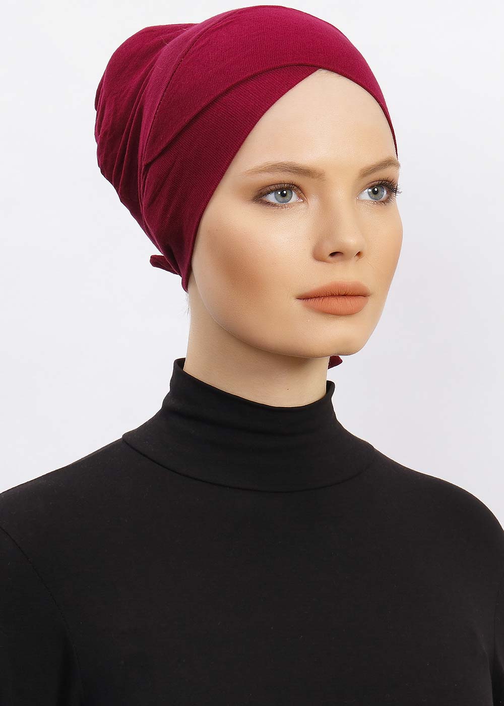 Undercap Bonnet-Cross | Maroon