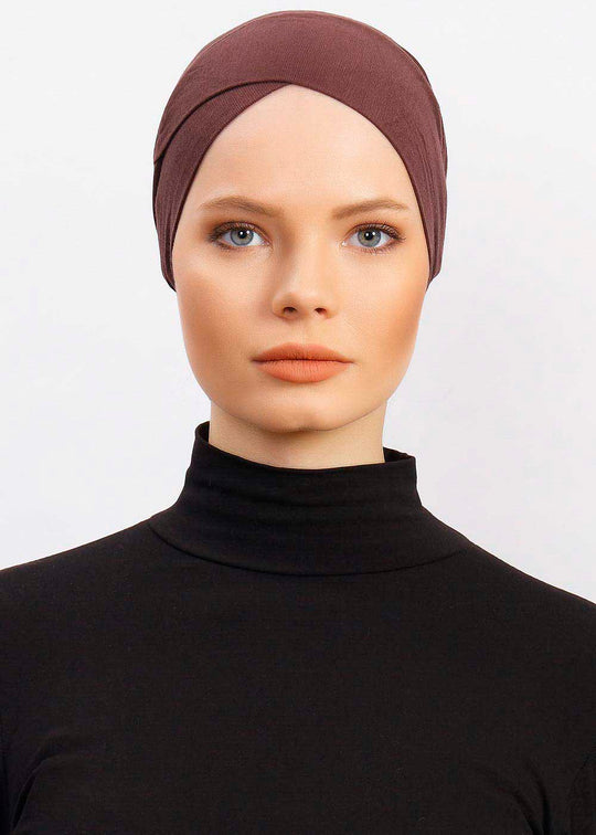 Undercap Bonnet-Cross | Coffee