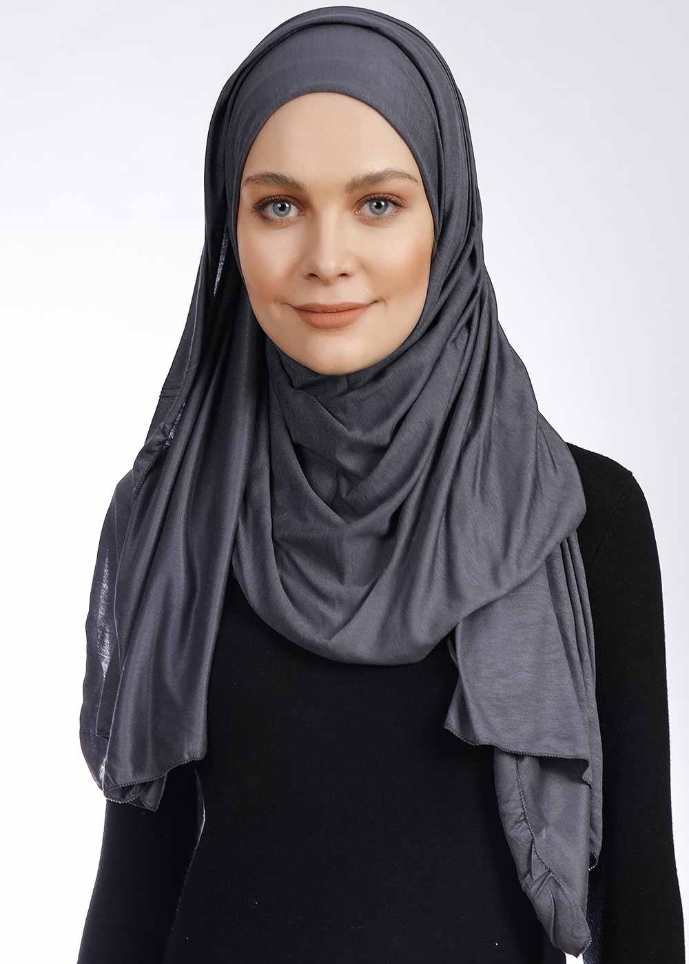 Jersey Hijab | Dark Grey Hijab Dana Fashion 