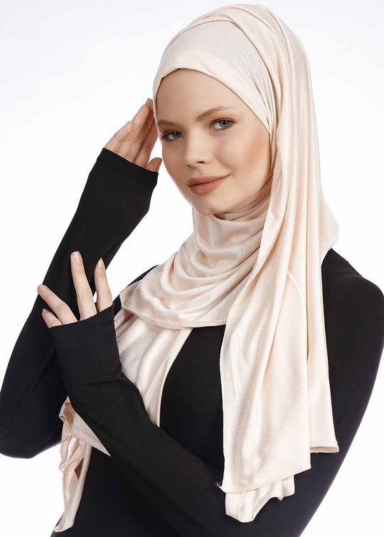 Jersey Hijab | Light Beige Hijab Dana Fashion 