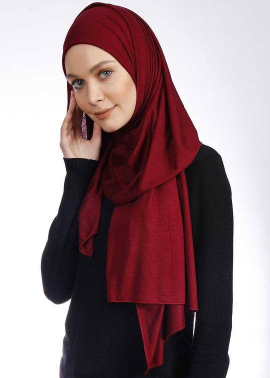 Jersey Hijab | Maroon Hijab Dana Fashion 