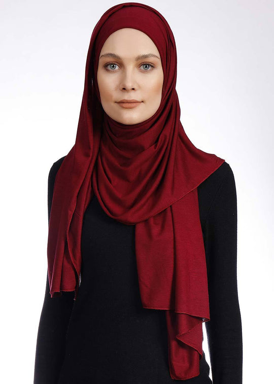 Jersey Hijab | Maroon Hijab Dana Fashion 