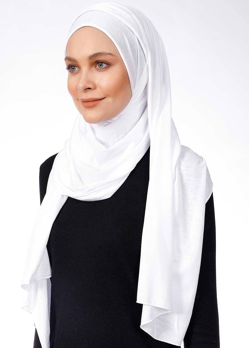 Jersey Hijab | White Hijab Dana Fashion 