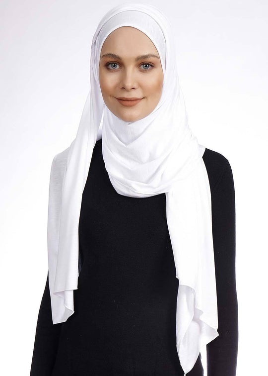 Jersey Hijab | White Hijab Dana Fashion 