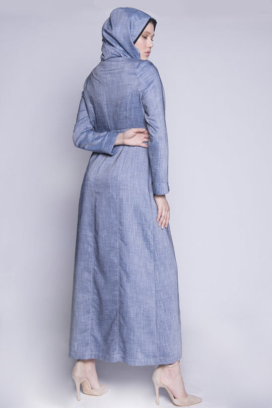 Light Indigo | Topcoat Jilbab Dana Fashion 