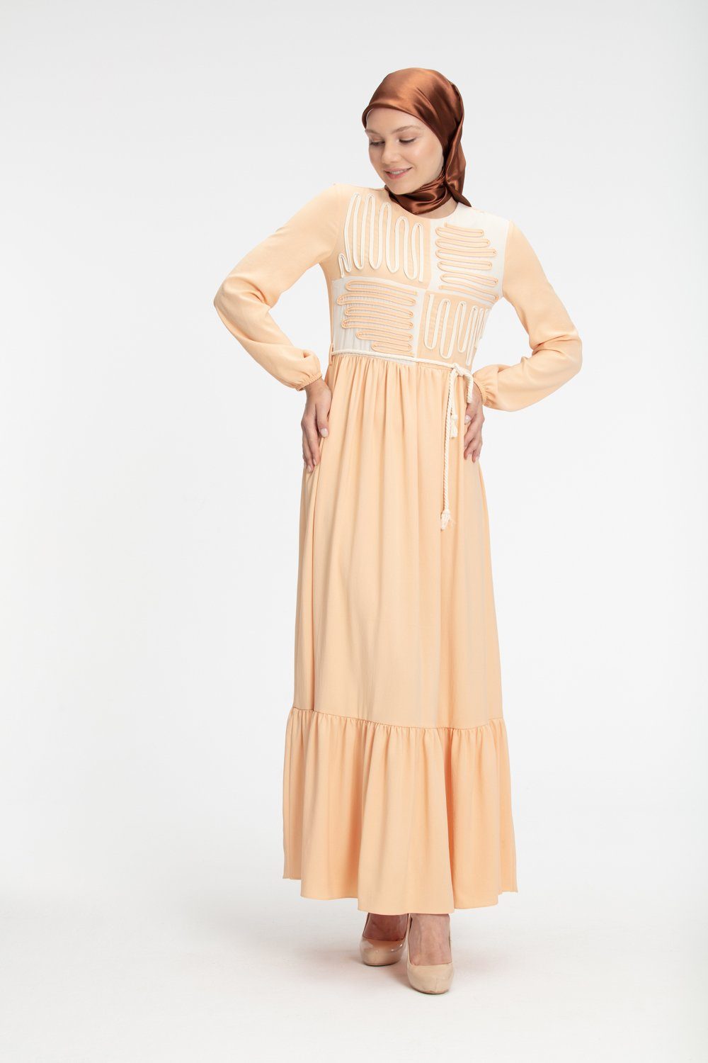 ‘LOREEN’ Dress | Peach Dress Dana Fashion 