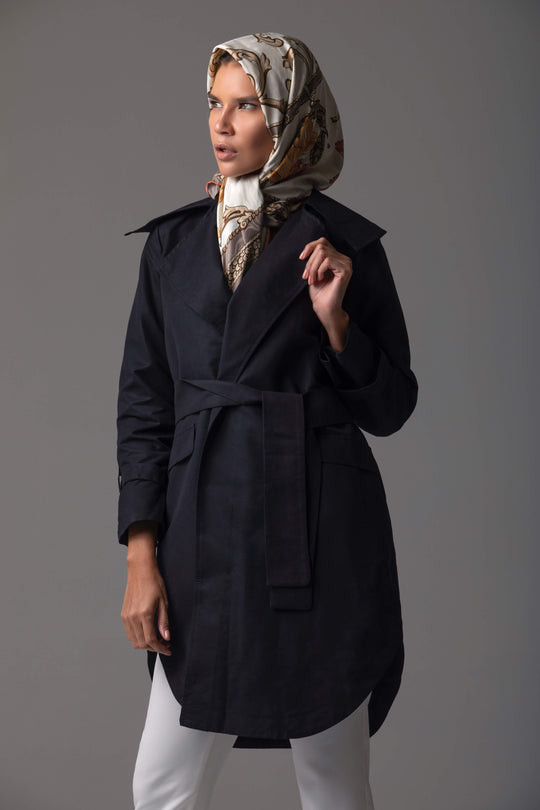‘Maya’ Short Trench Coat Coat Dana Fashion 
