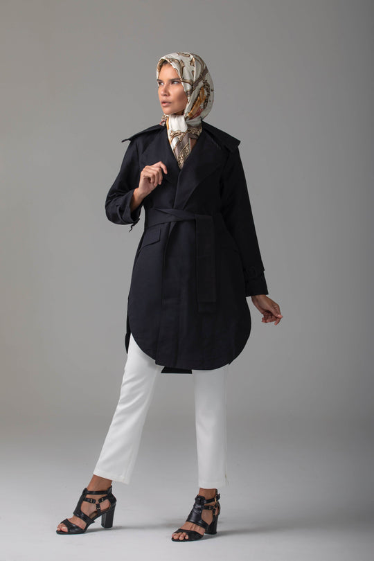 ‘Maya’ Short Trench Coat Coat Dana Fashion 