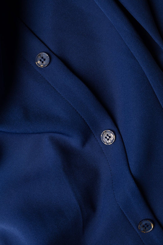 ‘MAYBELLA’ Buttoned Flowy Pants| Navy Pants Dana Fashion 