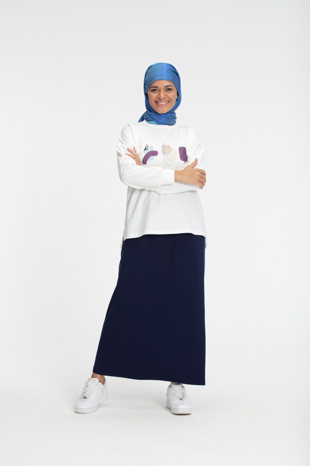 ‘VERONICA’ Maxi Skirt | Blue Skirt Dana Fashion 